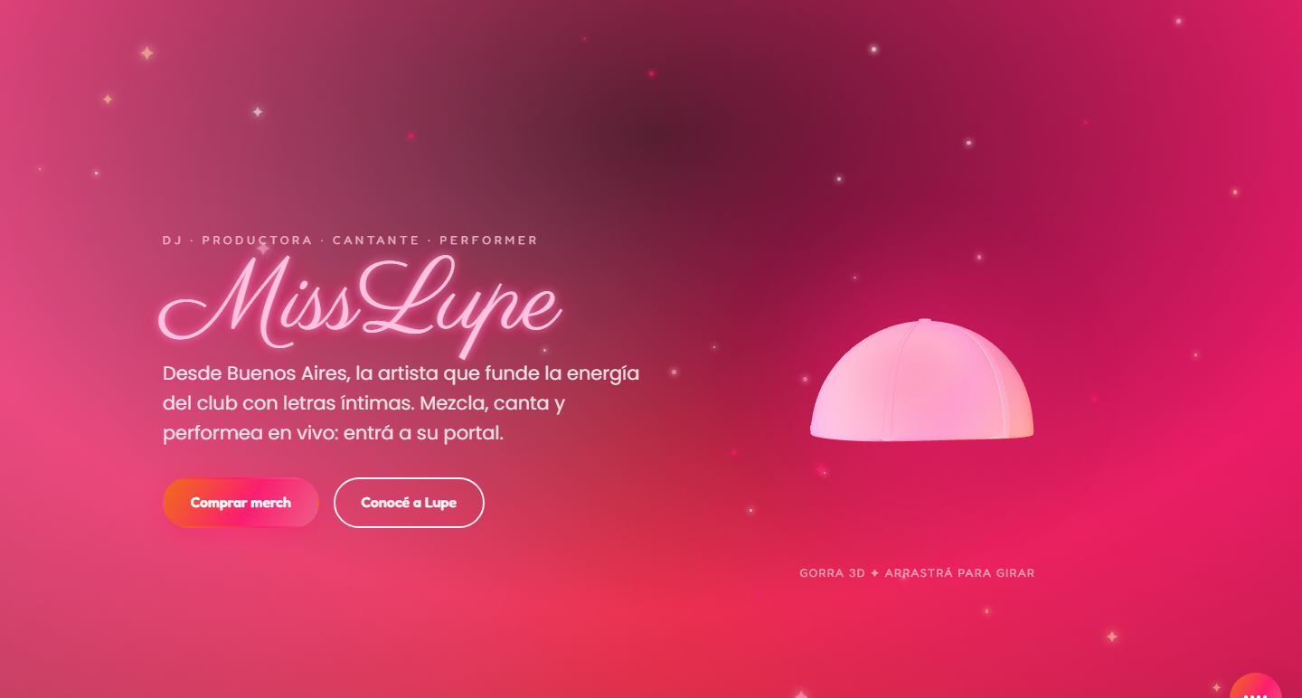 Miss Lupe website banner
